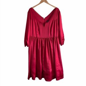 Outlander Series x Torrid red satin fit & flat dress size 14 holiday Halloween